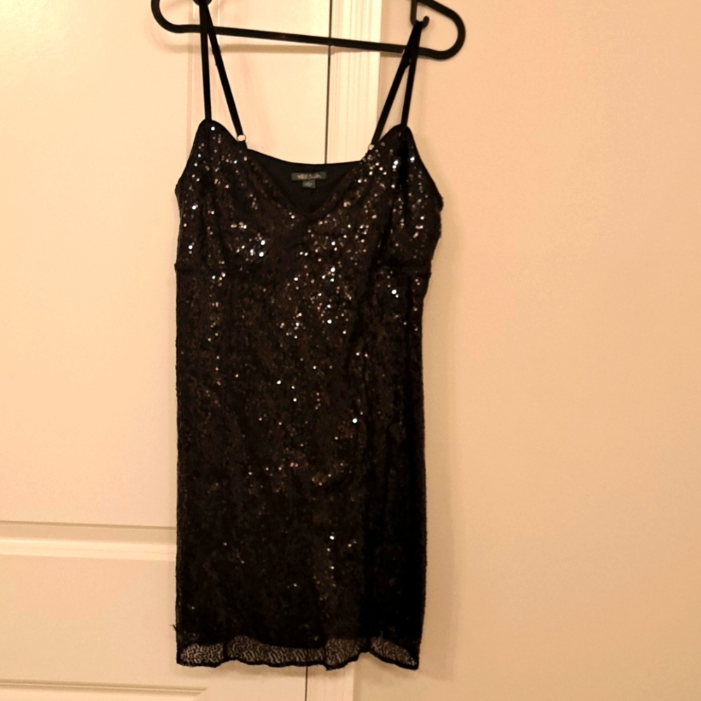 Wild Fable Black Sequin Mini Dress Sz.S